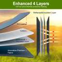 RV Door Window Shade Cover 25" (L) x 16" (W), Foldable Hook&Loop Design, RV Blackout Window Cover with UV Protection, Waterproof Fabric, Reflective