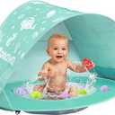 Baby Beach Tent, Pop Up Beach Tent Sun Shade for Beach, Portable Shade Pool UV Protection Sun Shelter for Infant with Beach Sand Toys Set