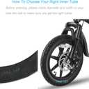 Loxan 2 Pack 14x2.125 Bike Inner Tubes Compatible with 14 Inch Electric Scooters, 14 x 2.125 inch Replacement Bicycle Tubes with Angled Valve Stem for Electric Bike, E-Bike and 14-Inch Bike