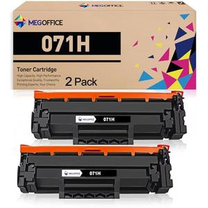 MEGOFFICE Compatible Toner Cartridge Replacement for Canon 071 Black Toner Cartridge High Capacity 071H CRG071H for LBP122dw MF273dw MF275dw LBP122 LBP120 MF270 MF272dw (2Pack, Black)