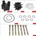 18-3150 Water Pump Impeller Kit with Plastic Housing Body for MerCruiser Alpha Bravo I II III GLM Boat Engines 46-807151A14 807151A7