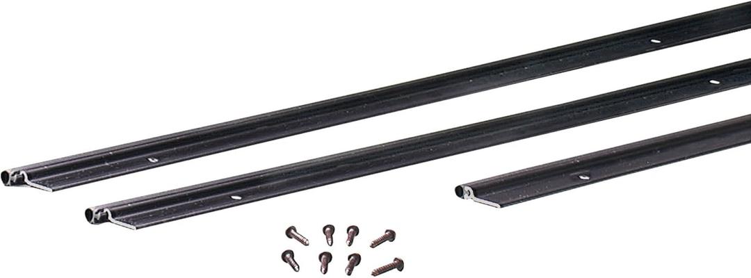 M-D Building Products 69911 72 in. x 84 in. Bronze Flat-Design Aluminum and Vinyl Commercial Screw-on Top and Sides Door Seal Kit