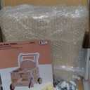 ROBOTIME Wooden Baby Walker, Baby Push Walker, Baby Activity Center Toys - Toddler Walking Activity Center Push Toys with Safety Brake, Baby Walker for Motor Skills (Rattan Doll Walker)