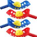 Sports Scoop Balls Set for Kids Outdoor Toss and Catch Game with 4 Scoops and 2 Balls Portable Active Play Toy for Backyard Beach Picnic and Family Gatherings