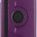 for Amazon Kindle Fire HD8 7th 8th Generation (2017/2018 Release Version) Tablet Cover,Ultra Slim Lightweight Folio Stand Leather Case for Kindle Fire HD 8 7th 8th Gen 8inch (Ro-Purple)