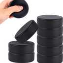 8pcs Ice Hockey Pucks, Diameter 3 Inch/Thickness 1 Inch Lightweight Non-Rubber Soft Foam Hockey Pucks for Practice and Classic Training Indoor(Black)
