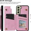 Asuwish Phone Case for Samsung Galaxy S21 FE 5G Wallet Cell Cover with Tempered Glass Screen Protector Luxury Flower Card Holder Slot Stand S 21 EF S21FE5G UW S21FE 21S G5 6.4 inch Blossoming Flowers