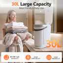 30L Large Towel Warmer, Rapid Dry & Heated 2 in 1 Towel Warmer