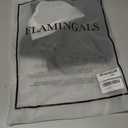 Flamingals Straight Leg Pants for Women Mid Rise Casual Front Patch Pocket Design Solid Seam Pants