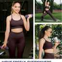 Nirlon Y Back Sports Bra Adjustable Straps W/Cups- NirLUX (Brown, Size 6)