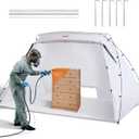 VEVOR Portable Paint Booth,10x7x6ft Larger Spray Paint Tent with Built-in Floor & Mesh Screen & Windproof Hooks, Painting Tent Station for Furniture DIY Hobby Tool, Spray Paint Shelter,Extra Large (L120*W84*H72inch)