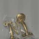 khtumeware 2 Pack Champagne Bronze Hand Rail Bracket Heavy Duty Hardware for Stairways, Home or Office Vintage Stair Support Handrail Brackets