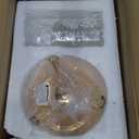 CM MZY Sputnik Flush Mount Ceiling Light, Gold Metal Flower Ceiling Light Fixtures, 3-Light Farmhouse Close to Ceiling Lamp Fixture for Bedroom Closet Kitchen Living Room Hallway(Dia 13.8")