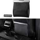 BASENOR 2026 Upgraded Tesla Model Y/3/S/X Cybertruck Trash Can, [Strong Magnetic] [Waterproof] LED Light Garbage Bin Leather Garbage Can, Seat Back Hanging Interior Accessories 2017-2026