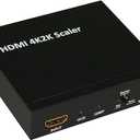 HDMI 4K2K Scaler with Upscale to 4K, Downscale to 1080p@24, HDMI Bypass, Dual Simultaneous Outputs, User-Friendly Interface,HD to Ultra HD Signal