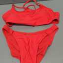 Bikini Sets for Women Sexy 2 Piece Swimsuit High Cut Cheeky Adjustable Spaghetti Straps Bathing Suit for Women (Medium, Red)