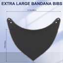 Cutecrop 8 Pcs Adult Drool Bib for Men Women Special Needs, Soft Absorbent Large Elderly Snap Bandana Bibs Set for Clothing Protector (Multicolor)