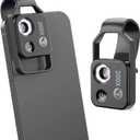 APEXEL 200X Phone Microscope Lens, Nano Zoom Phone Micro Lens for iPhone Android with LED Light CPL Universal Clip, Nanozoom Mini Pocket Digital Microscope, Portable Smartphone Macro Lens Camera