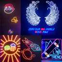 LED Neon Rope Lights, 19.68ft RGB LED Light Strip, 24V Music Sync App/Remote Control DIY Rope Light, IP67 Waterproof Gaming Neon Strip Lights for Bedroom Indoor Oudoor Dcor