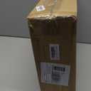 HOUCHICS Black Ottoman Stool, Square Makeup Stool with Wooden Legs, Small Ottoman Stools Chair for Vanity, Modern Padded Sofa Seat Foot Rest Stools(Black)