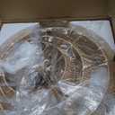 22 Hand Woven Rattan Chandelier 5 Round Adjustable Boho Pendant Light Farmhouse Large Brass Pendant Lighting Fixtures for Dining Room Kitchen Island Living Room, UL Listed