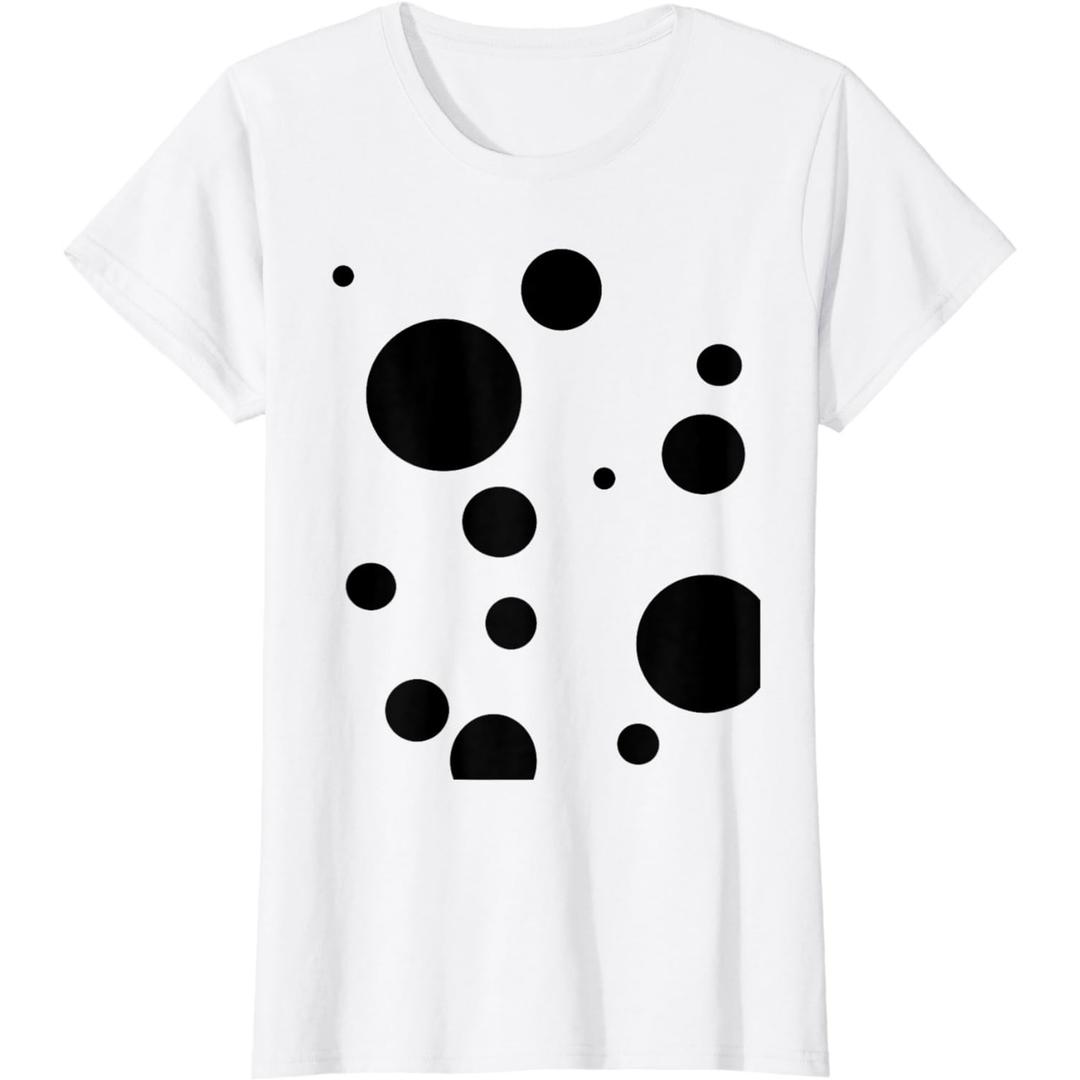 Polka dot Dalmatian Black White Abstract Fun TShirt