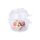 Lifuope 100piece Jumbo muffin containers ，Transparent Cupcake Containers，clear plastic jumbo muffin containers