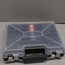 Upgraded Large Capacity Battery Storage Organizer with Tester, Battery Organizer Holds 185+Batteries with DoubleSided & Portable Handle, Fireproof & SplashProof Battery Holder for Most Sizes, Black