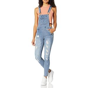 dollhouse womens Midtown Blue Denim Overalls 31/13