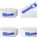 4pcs Foley Catheter Leg Straps, 24.8x1.97in/63x5cm Anti Slip Polyester Urinary Catheter Holder Legband Band for Drainage Bag Secure Tube Stabilization Securement Device and Comfortable Wear Supplies