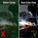 Welding Helmet Auto Darkening - True Color Wide View Welding Shield - 0.1ms Response Time- Optical Grade 1/1/1/1 - Adjustable Wide Shade for SMAW, MIG, TIG, GTAW-Lightweight for Extended Wear