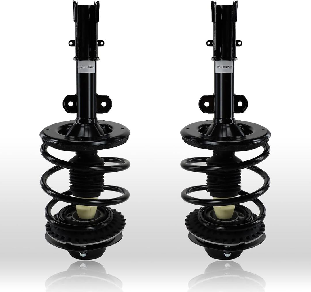 171572R+171572L Front Complete Shock Absorber Compatible with Dodge Caravan/Grand Caravan 2001-2007, Chrysler Voyager 01-03/ Town & Country 01-07, Left & Right Struts w/Coil Spring Assembly