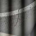 KUTE NEST 12.5" H x 11.5" D Premium Ribbed Corso Fiberstone Round Tapered Planter with Drainage Hole, Weather Resistant, Included 2 Extra Coco Mats (Ribbed Speckled White, 9" Pot Opening)