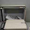 Hanke Expandable Hardshell Luggage Sets 3 piece Carry on Luggage with Wheels Suitcases Lightweight Checked Travel Luggage Rolling Large Suitcase Travel Luggage Bag Woman Men 20/24/29 Inch(Ivory White)