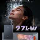 27kW Tankless Water Heater Electric, APUS 240V On Demand Instant Hot Water with Memory Function & LED Display, Energy-Saving Whole Home Water Heating System, Up to 6.5 GPM and Space Saving Design,Gray