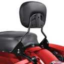 Benlari Passenger Backrest Sissy Bar, Detachable Quick Release Sissy Bar Backrest Fit for Harley Davidson Street GlideElectra Glide Road Glide Road King 2009-2024, Chrome (Chrome)