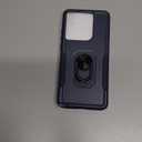 Janmitta for Motorola Moto G 2025 Case/Moto G 2026 Case with Screen Protector,Heavy Duty Shockproof Full Body Protective Cover Built in Rotatable Metal Holder for Moto-G-Play-2026,Navy Blue