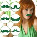 St Patricks Day Accessories for Women St Pattys Accessories Decorations Party Favor Packs Bulk Glasses Wristbands Necklace Green Beard Tattoo Stickers Slap Bracelets