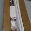 SIMEWIN Curtain Rods No Drilling for Windows 30 to 120 Inches, 5/8 Inch Diameter No Drill Small Curtain Rod Set with 3M Adhesive Brackets, White