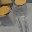 20oz Plastic Tumbler with Handle, 2Pack Clear Tumblers with Lid and Straw, Iced Coffee Cup with Bamboo lids for Cold Drinks, Coffee, Soda, Tea, Milk, Juice