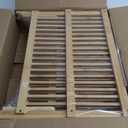 HBlife Bamboo Dish Drying Rack with Utensil Holder, 3-Tier Large Collapsible Wooden Dish Drainer Rack, Folding Drying Holder Dish Drainer for Kitchen Counter