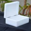 Marble Gift Box 4x3 inch - Hand Carved, Marble Jewelry Box - Keepsake Box - Trinket Boxes - Decorative Boxes - Stylish and Durable - Versatile, Luxury Stone Box for Storage and Organizing
