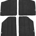 Heat Insulation Cotton Pad Compatible For Jeep Wrangler JK 2012-2017 Headliner Roof And Rear Window Insulation Kit 2 4 Doors(2 Door black)