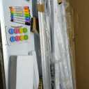 WALGLASS Rolling Dry Erase Whiteboard, 48"x36" Double-Sided White Board on Wheels, Large Portable White Board with Stand, Mobile Standing Whiteboards for Office, Home, School, Classroom 4x3 ft