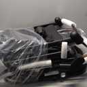 Foldable Double Pet Stroller for 2 Small Medium Cats Dogs, Lightweight Single and Double Integrated Pet Stroller with Detachable Carriers (Black)