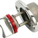 Amarine Made Oval Garboard Drain Plug Stainless Steel Boat Fits 1'' Hole, Thread for 3/4'' (1) Marine Bilge Plug Kit