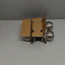 BESTTEN [2 Pack] Entry Door Knob with Lock, Keyed Different Door Lock for Exterior Door and Front Door, Standard Ball, Satin Nickel