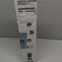 Accordian Door Curtain,Install Adhesive Track 100% Blackout Doorway Curtains, Suitable for Bedroom,Closet,Interior Room Divider,White 43" W78" L,1 Piece