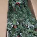 7.5FT Pre-Lit Artificial Christmas Tree with Branch Tips, Warm White LED Lights