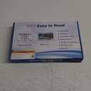 Alarm Clock with Day and Date for Elderly Digital Calendar Clock Photo Frame- Auto Dimmable Display 15 Alarm Options, Clock with Non-Abbreviated Day & Month (10.1 inch Black)